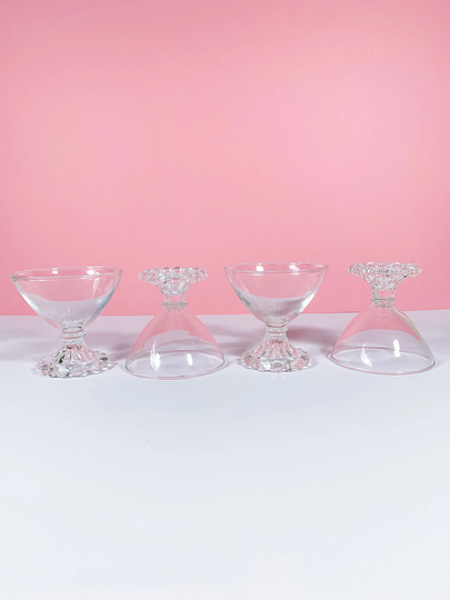 Boopie Footed Martini/Champagne Glasses | 4