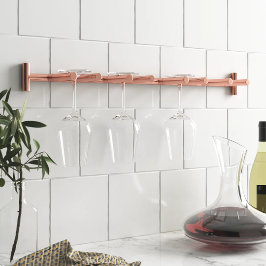 Wall Mounted 6 Wine Glass Rack