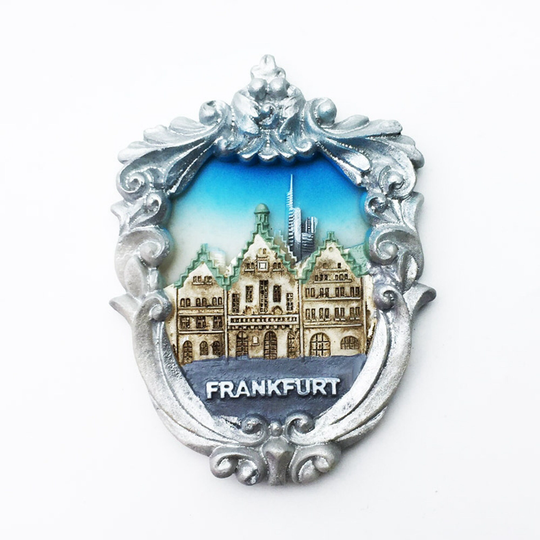 Frankfurt Square Germany Fridge Magnet Travel Souvenir Gift Collection Craft Refrigerator Decoration