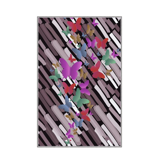 Tyrol Flatweave Purple/Black Rug