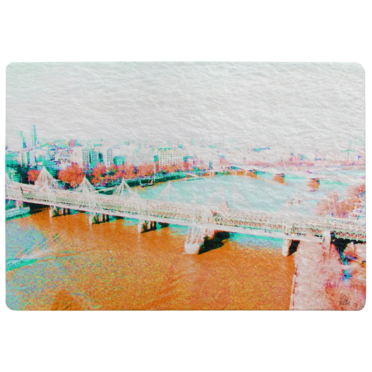 Loraine London Eye View Designer Shaggy Gold/Green Rug