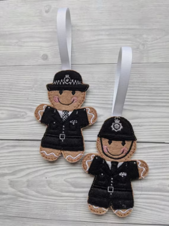 Gingerbread Police Officers