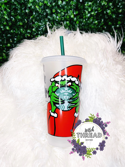 Grinch - Cold Cup - Starbucks 24 Oz Tumbler