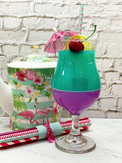 Fake Sangria Glass ~ Alcohol Drinks Summer Decor Craft Cocktail Faux Kitchen Summer Decor, Wine