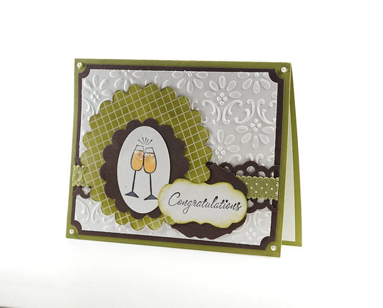 Wedding Congratulations Card - Handmade Keepsake Wishes Gift Happy Engagement For Couple