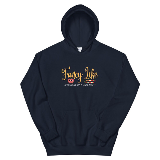 Fancy Like Applebees - Country Music Hoodie Sweatshirt Jumper Unisex Black Viral Dance Tiktok