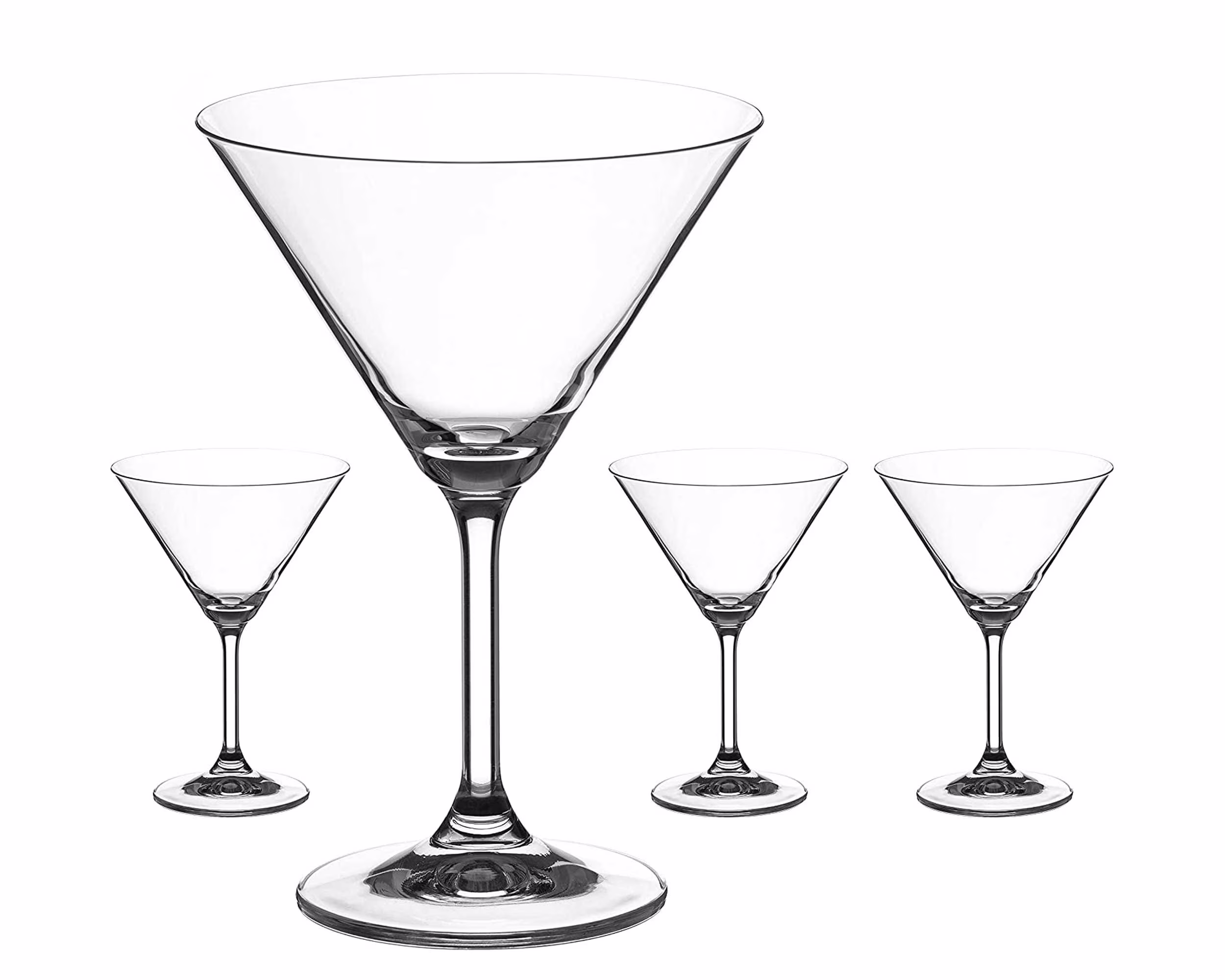 Diamante Martini Prosecco Cocktail Glasses Set -