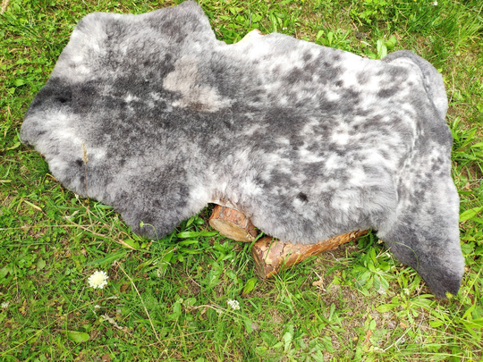 Sheepskin Rug Grey Super Soft Eco Pelt Short Haired