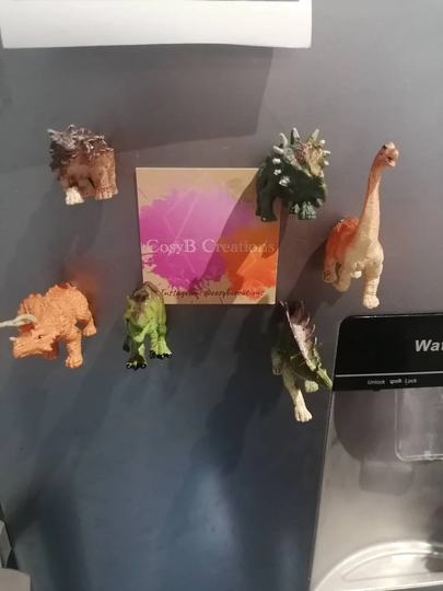 Dinosaur Fridge Magnets. Fridge Decor. Kitchen Kids