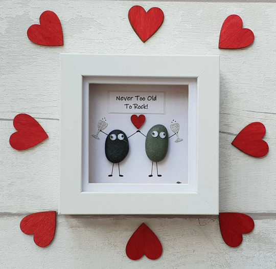 Pebble Art Friends Gift, Funny Unique Gift For Mom, Birthday Valentines Day - Made To Order