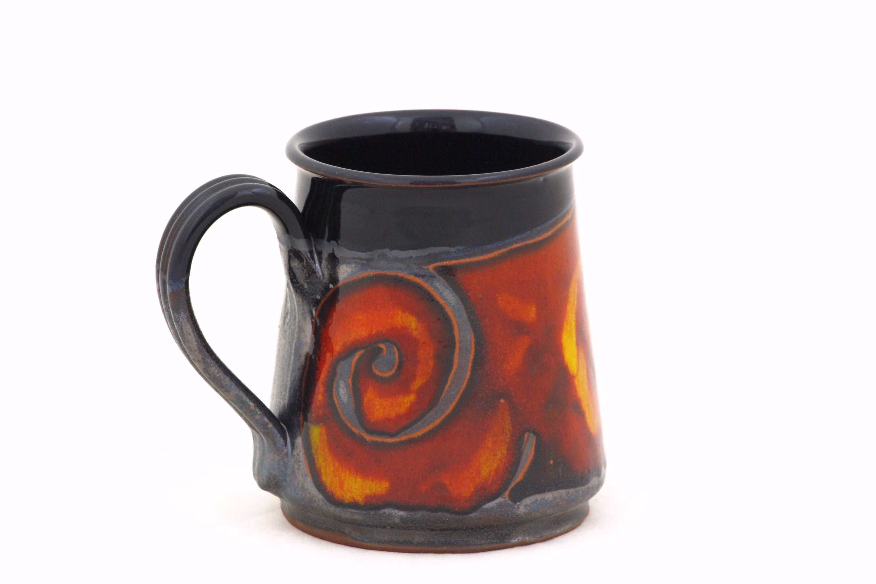 Large Pottery Mug, Stoneware Beer Gift For Dad, Ceramic Stein, Unique Coffee Hand Thrown