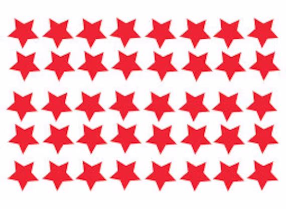 216 Tiny Star Stickers, Star Vinyl Decals Removable Engagement Party Decor Mini Stickers, School Stickers Lots Of Colours