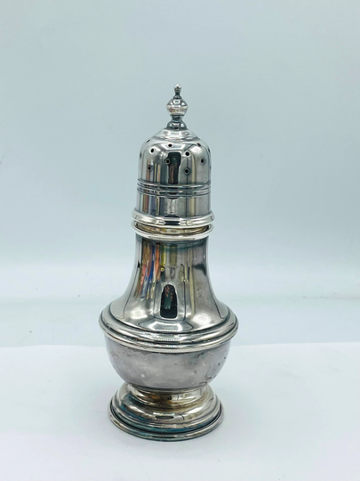 Vintage Hecworth Old Sheffield Reproduction Silver Plate Sugar Salt Shaker 6.5