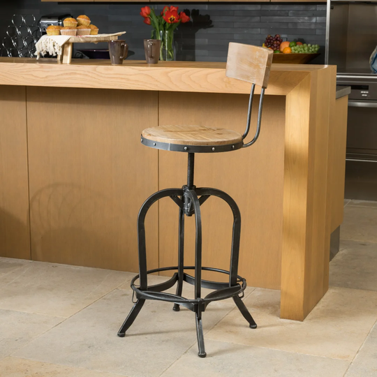 Oria Height Adjustable Swivel Bar Stool