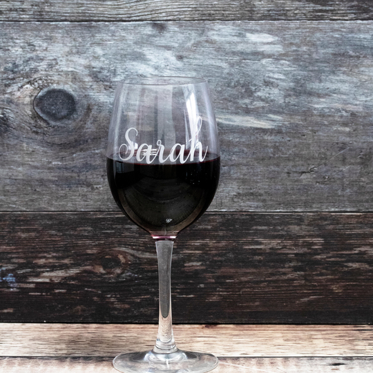 Engraved Wine Glass Personalised, Named Mothers Day Gift, Perfect Bridesmaid & Birthday Gift, Custom Glassware Glass