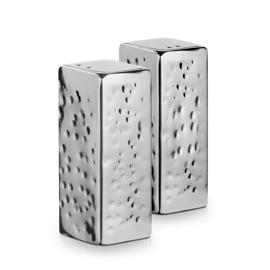 Hammered Salt & Pepper Shaker Set