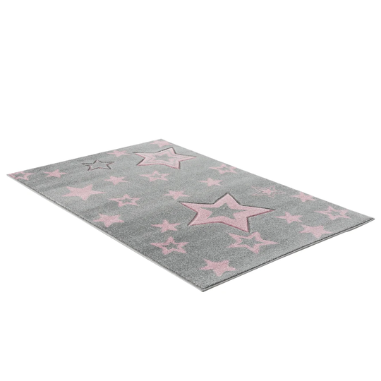 Galaxy Silver-Grey Pink Rug