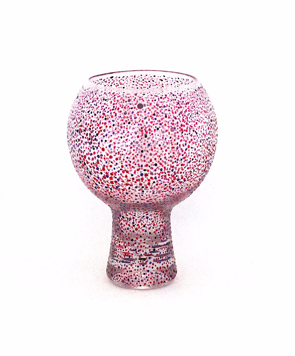 Pinks Polka Dot Gin Glass