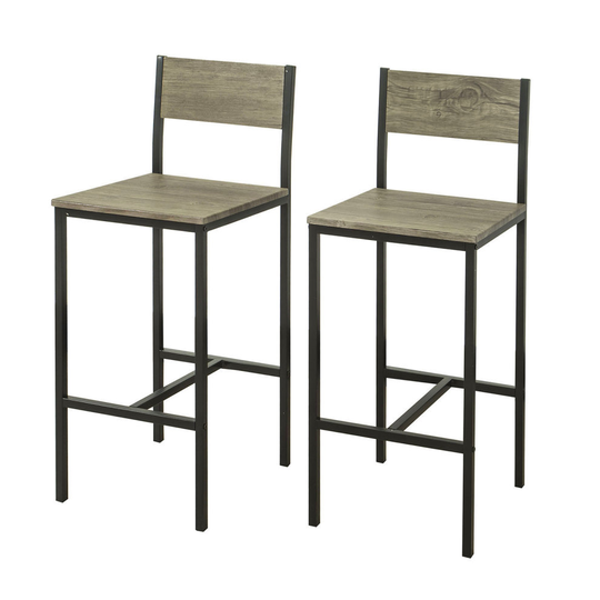 SoBuy® FST53x2, Set of 2 Kitchen Breakfast Bar Stools High Chairs