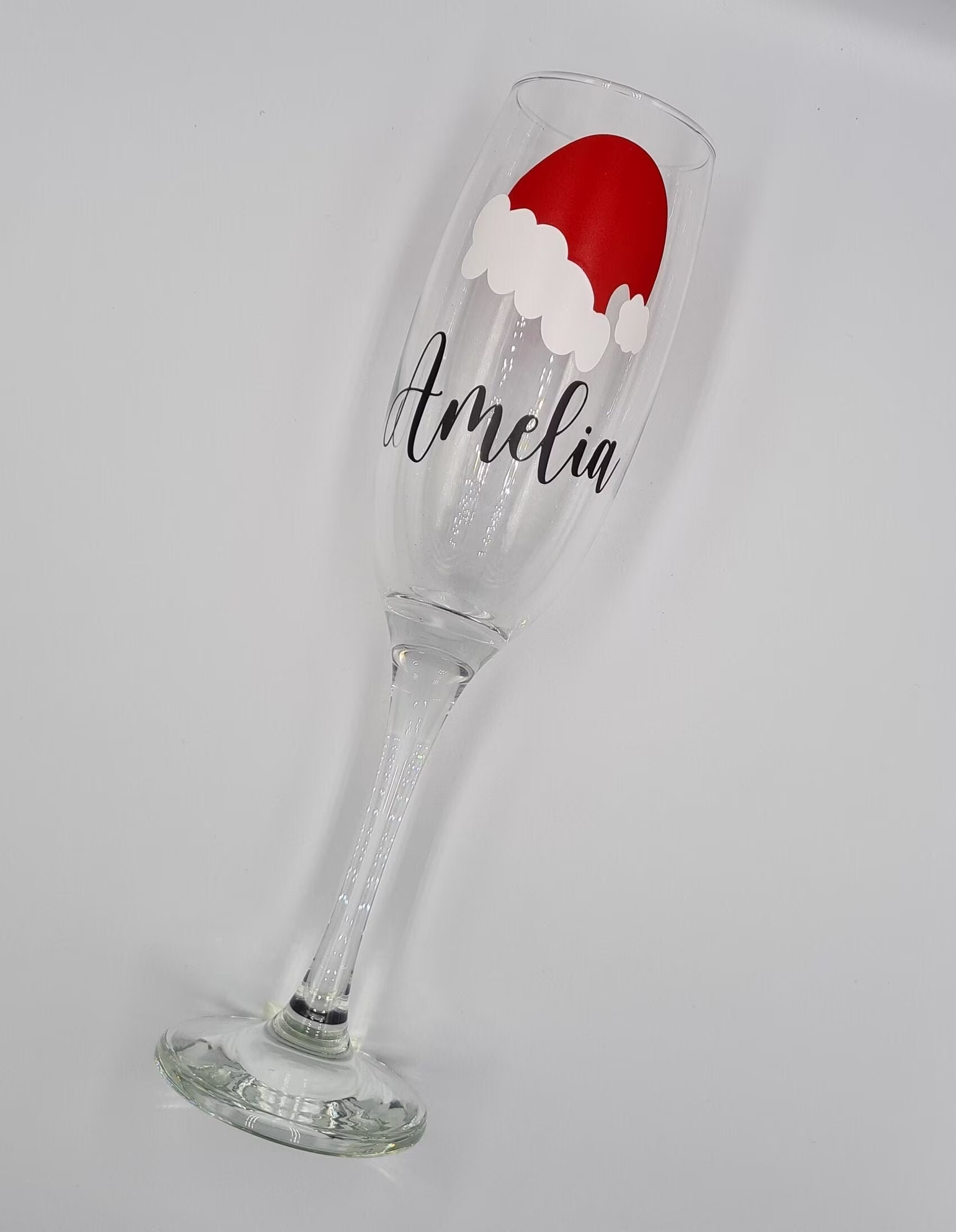 Personalised Prosecco Flute Glass, Christmas Gift, Secret Santa Gift For Her, Her, Santa, Champagne