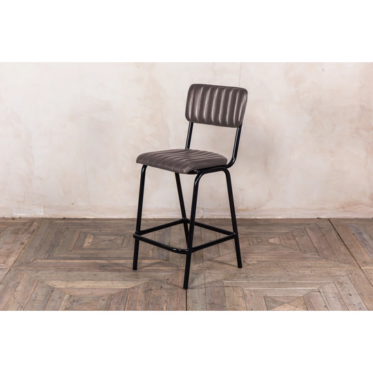 Arlington 66Cm Leather Stool - Matcha