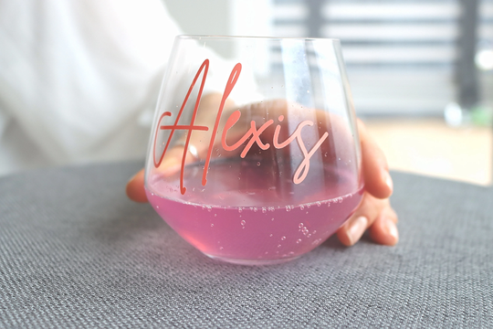 Handwritten Calligraphy Vinyl Lettering, Custom Decals Personalised, Glass Name Sticker, Wedding Decor, Bachelorette Party, Hen Do