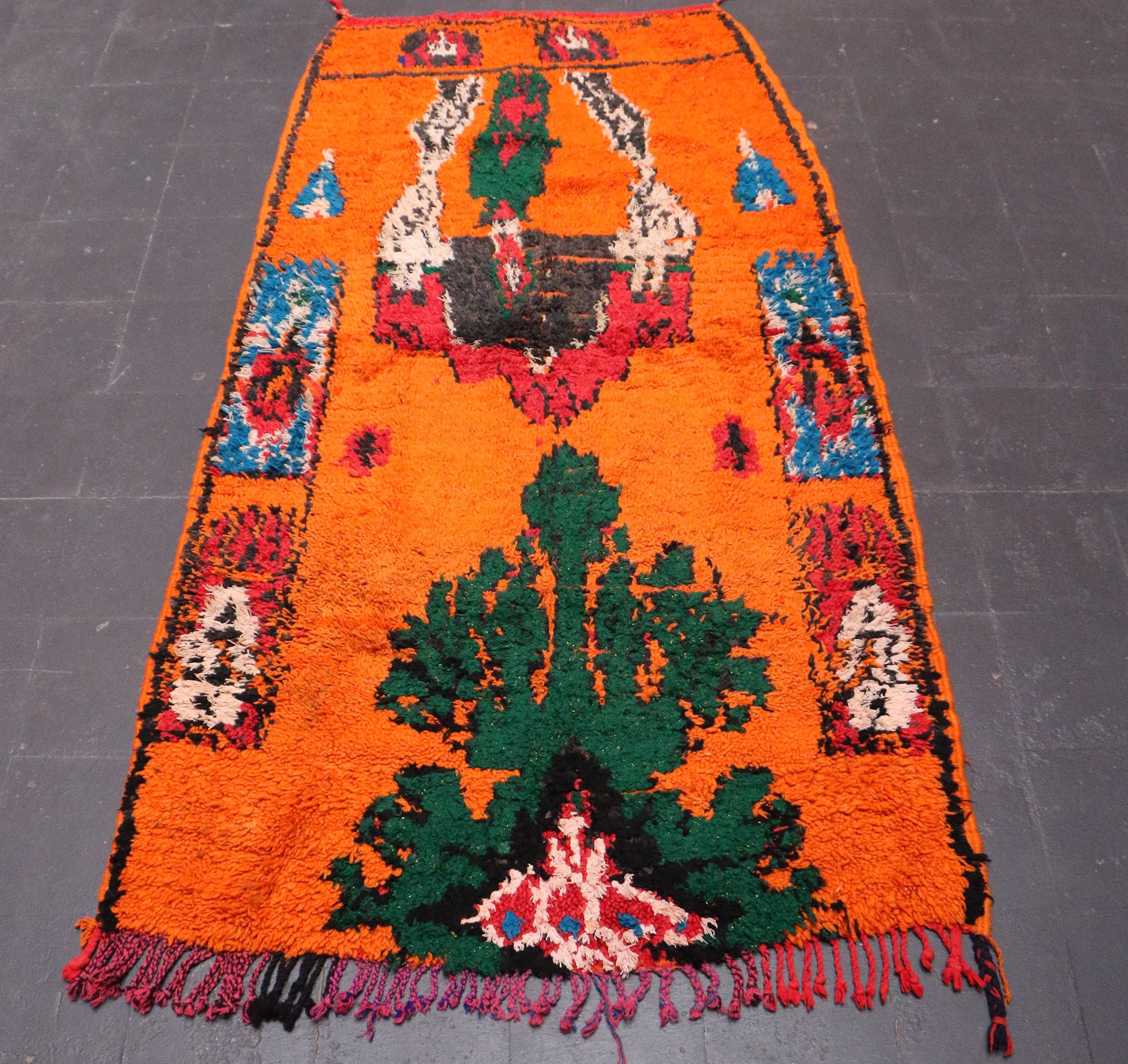 Moroccan Authentic Rug, Handmade 3x6 Feet Vintage Rug