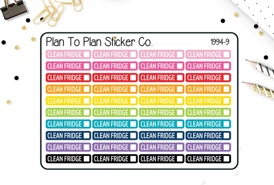 1994-9~~Clean Fridge Planner Stickers