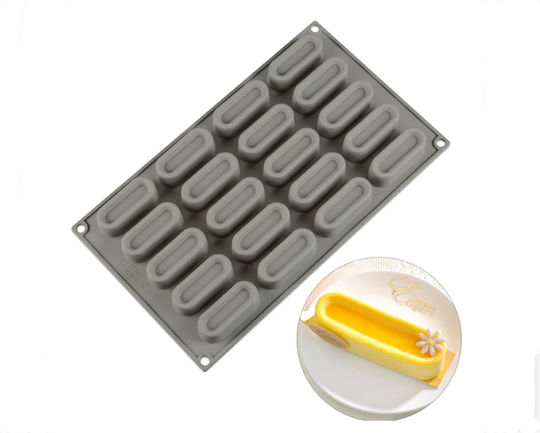 20-Cavity Silicone Mold, Baking Mold For Making Chocolate, Cake, Jelly, Mousse,ice Block | Random Color
