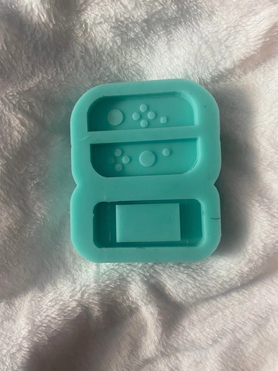 Handheld Game Console Hair Clip Barrette Shaker Flat Etched Silicone Mold For Epoxy Resin Molds Supplies