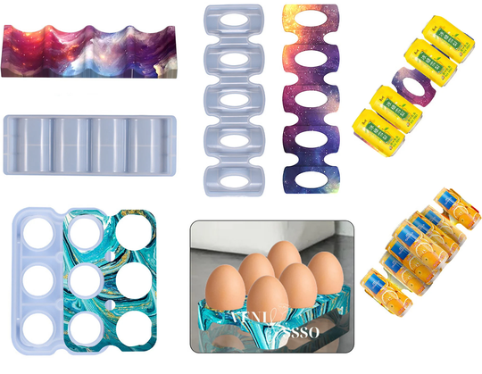 New Holder Mold, Egg Stamps Resin Tray Silicone Wine Bottle Mold For Resin, Rack Molds, Kitchen Storage Box Decor