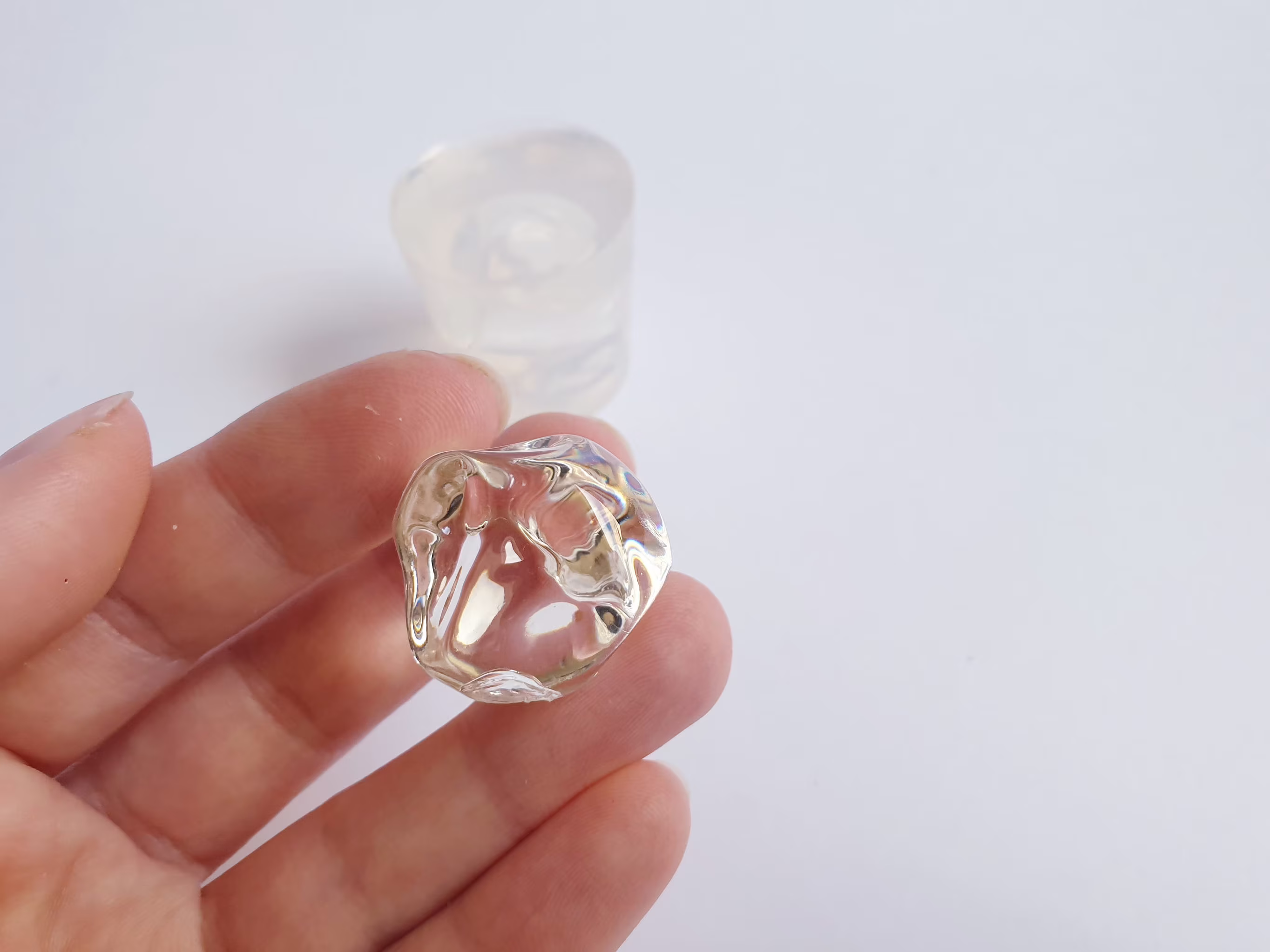 Melted Ice Cube Sphere Mold For Resin H 25 X 23 Mm