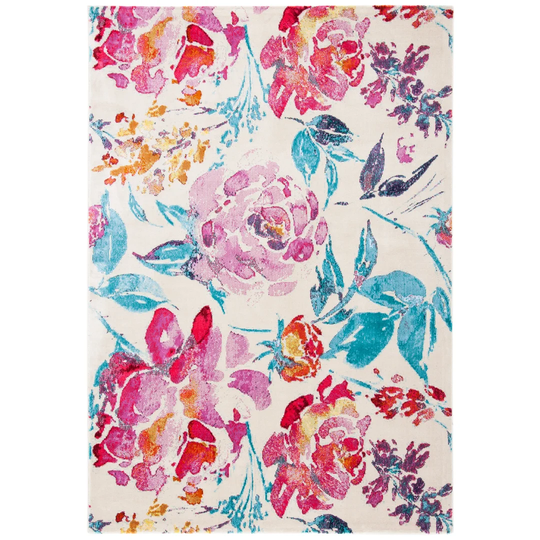 Looped/Hooked Ivory Rug
