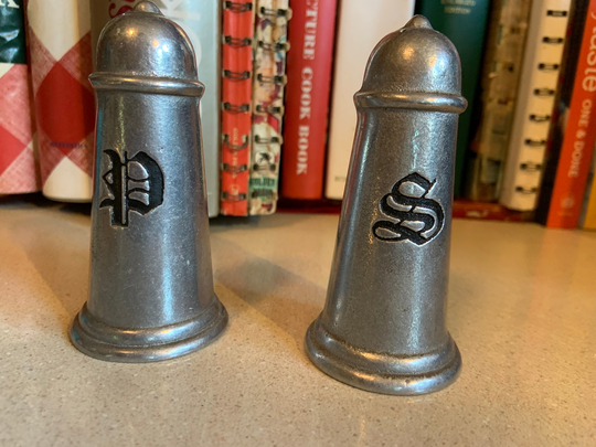 Vintage Wilton Pewterex Salt & Pepper Shakers