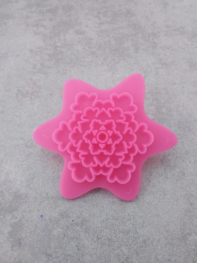 Patterned Polymer Clay Embosser, Stamp, Fondant Tools , Texture Style 2 , Pink Texture Stamp