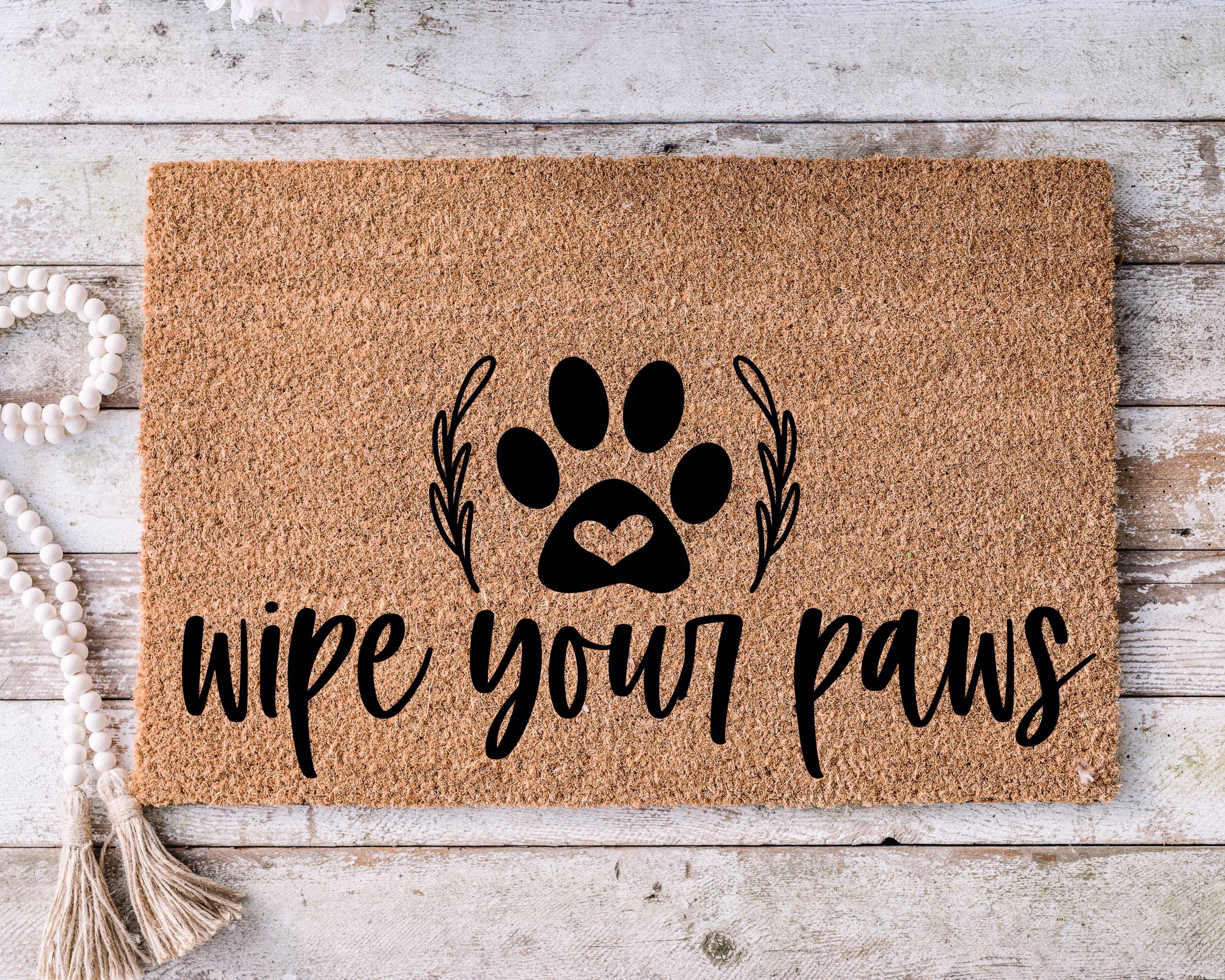 Wipe Your Paws, Funny Doormat, Housewarming Gift, Welcome Mat, Door Closing Wedding Gift - 204