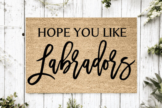 Hope You Like Labradors Welcome Mat | Perfect Gift For Dog Owner Pet Lover Personalized Doormat New Home Decor Housewarming