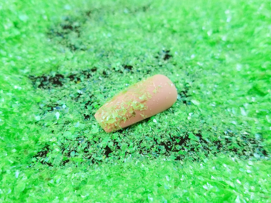 Acid Green Opal Iridescent Cellophane Fine Shard Glitter, Resin Supplies Kawaii Deco Embellishment, Slime Supplies, Nail Art