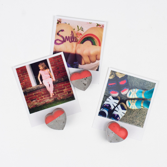 Fridge Magnets - Colour Block Concrete Gift For Her Magnet Set Cute