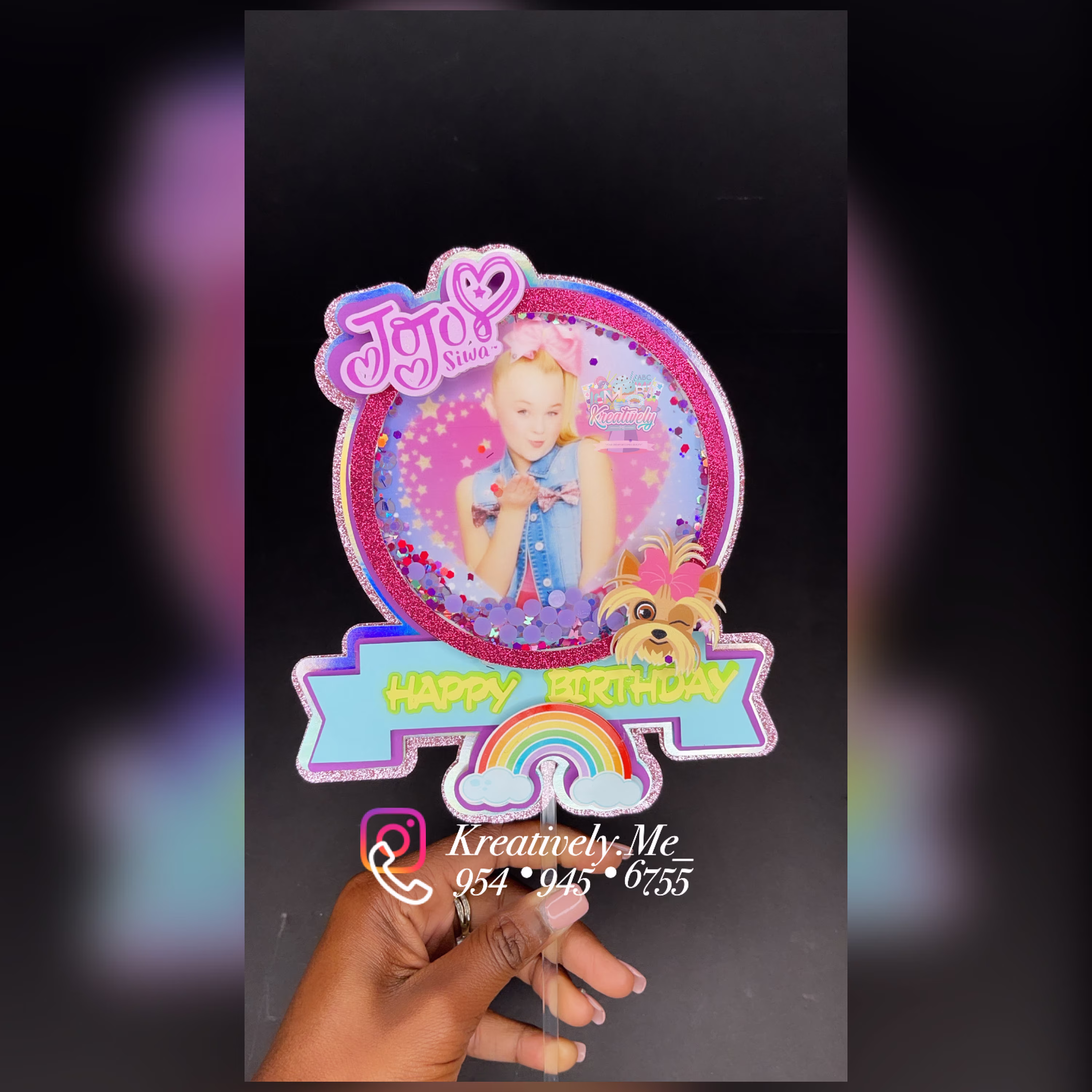 Jojo Siwa 3D Cake Topper