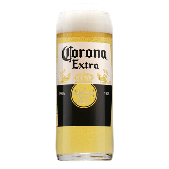 Corona extra Personalised Branded Nucleated Belgian Beer Glass