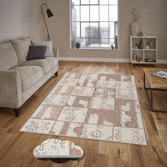 Hurst Flatweave Beige/Brown Rug