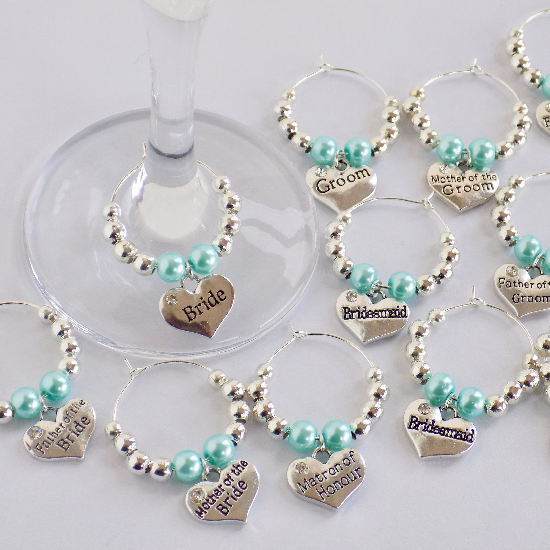 Wine Charms Personalised, Wedding Favours, Glass Tags, Name Charm, Markers, Bridesmaid Custom Charm