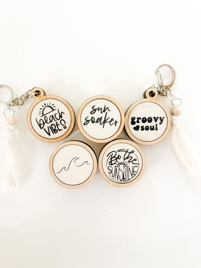 Beach Vibes - Sun Soaker Be The Sunshine- Wave- Groovy Soul Keychain Magnet