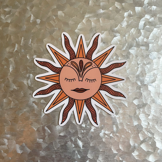 Sun Magnet, Boho Groovy Car Magnet For Fridge, Locker, Birthday Gift Her, Small Gift