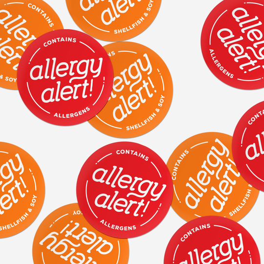 Custom Allergy Alert Pantry/Fridge/Classroom Labels | Food Allergies Avery Label Compatible Digital File