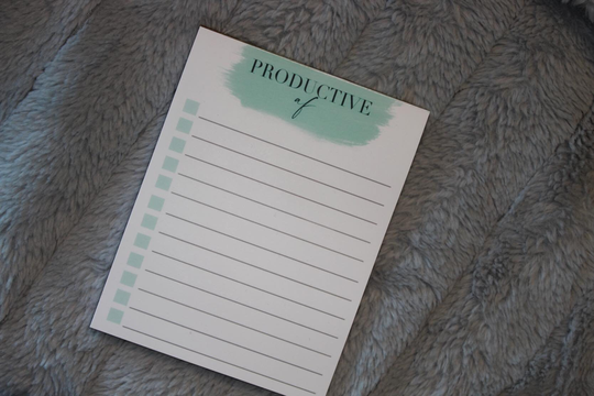 Productive Af Notepad | Notepads Custom 50 Sheet Designs Memo Pad A6 Notebook Stationary