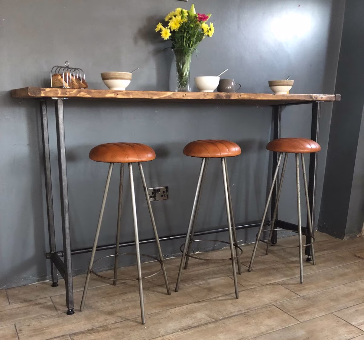 Leather Bar Stool