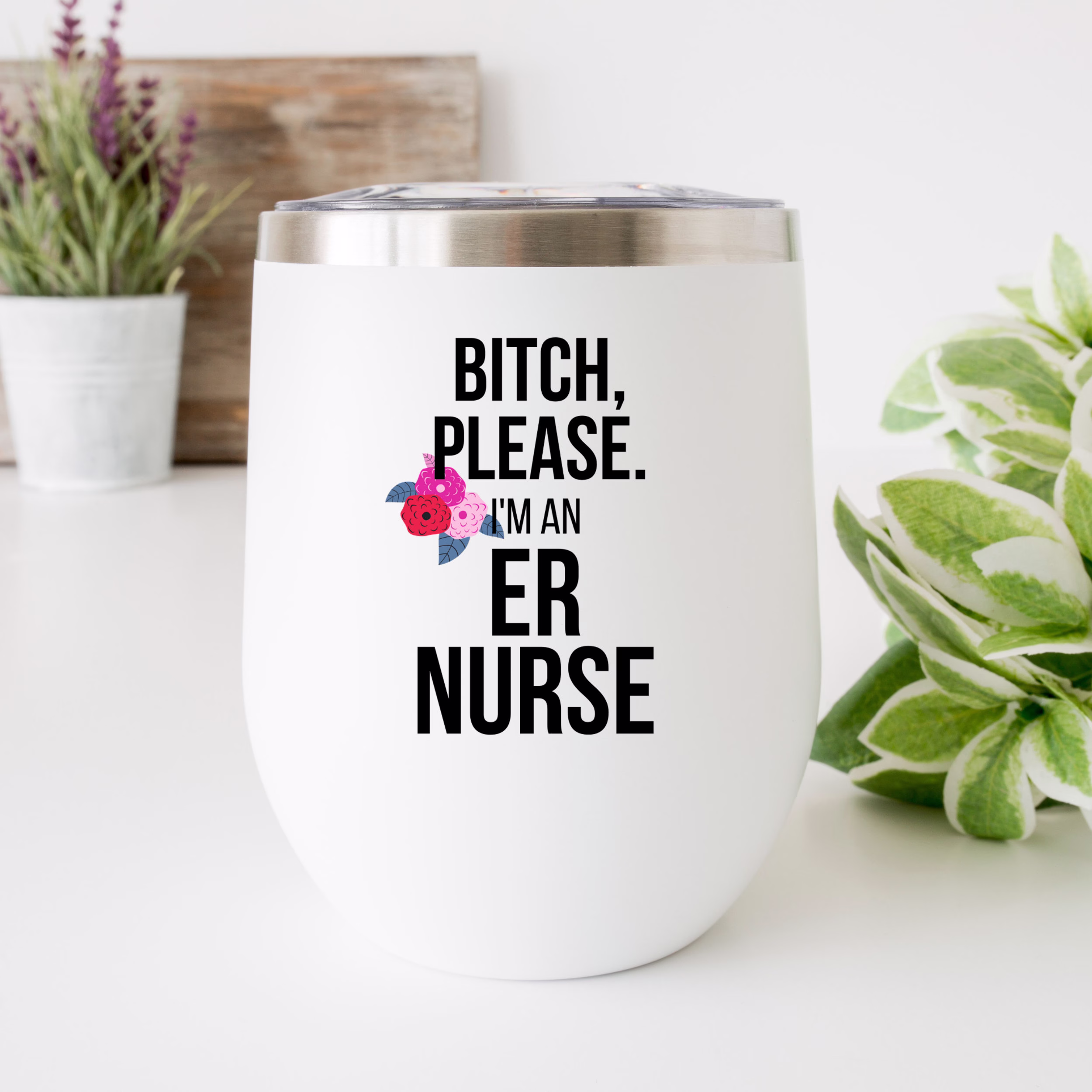 Er Nurse Gift For | Er Birthday Co-Worker Christmas Wine Tumbler Mother's Day