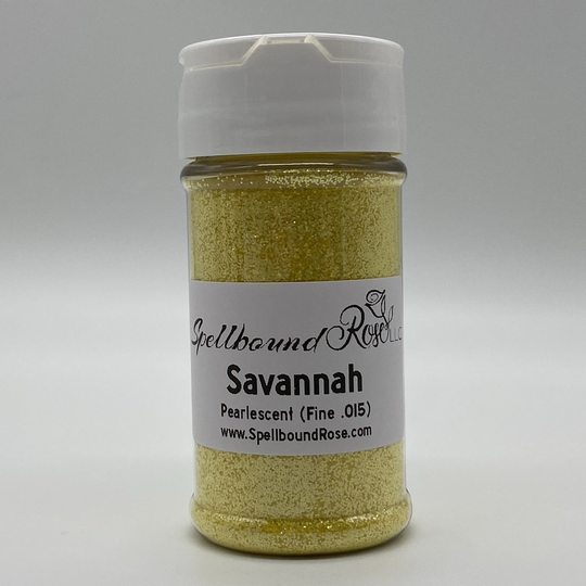 Pale Yellow Pearlescent Fine Glitter | 0.015, Pearl Glitter, 0.15 "Savannah